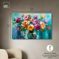 thumbnail image 5 of Chromatic Flower Dream Canvas Colorful Floral Art by Art Remedy, Gallery Wrapped, 54" x 36", 5 of 7