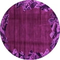 thumbnail image 1 of Ahgly Company Indoor Round Abstract Pink Modern Area Rugs, 8' Round, 1 of 4