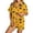 R225-Yellow, variant on RMGVDSD Womens Pajama Sets Halloween Print Short Sleeve Button Down Sleepwear Shorts Set Two Piece Soft Comfy Nightwear Holiday Party Pajamas