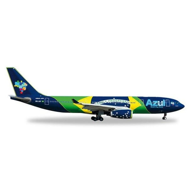 Herpa 200 Scale Commercial-Private HE557238 1-200 Azul A330-200 Drapeau Brésilien