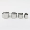 thumbnail image 4 of 4pcs Stainless Steel  Circle Cookie Fondant Cake Mould Cutter, 4 of 6