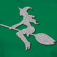 thumbnail image 3 of CafePress - Silver Glittery Witch Women's Value T Shirt - Women's Traditional Fit Dark T-Shirt, 3 of 4