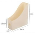 thumbnail image 4 of CNKOO 3-Pack Plastic Magazine File Holder  Desk Storage Organizer Magazine Storage for Office & Home, 4 of 6