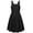 Black, variant on Arshiner Girls Dress Sundress Summer Casual Dresses Short Sleeves Dresses Yellow 11-12