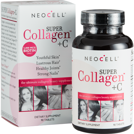 - NeoCell Super Collagen +C, Type 1&3, 90 Ct