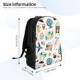 thumbnail image 3 of Rocae Travel1 print Computer bag with separate compartment, suitable for 15 inch laptop backpack, gift for men and women, 3 of 8