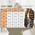 thumbnail image 3 of TEMOFON Women Tops Plus Size Flannel Long Sleeves Button Down Shirts Fashion Collared Plaid Loose Tops for Women with Pocket Size 2XL, 3 of 5