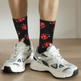 thumbnail image 4 of Uemuo Beautiful Red Ladybug Pattern Women's Crew Socks, Soft Durable Breathable Moisture-Wicking with Odor Control Cotton socks, 4 of 9