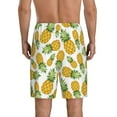 thumbnail image 3 of Kdxio Pineapple Print Mens Sleep Shorts Bottoms Soft Comfy Pajama Wear Pants with Drawstring Pockets, 3 of 7