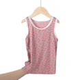 thumbnail image 2 of LYMAYTER Little Girls Kids Breathable Sleeveless Tank Top Girls Floral Print Soft Lightweight Summer Basic Tops, 2 of 8