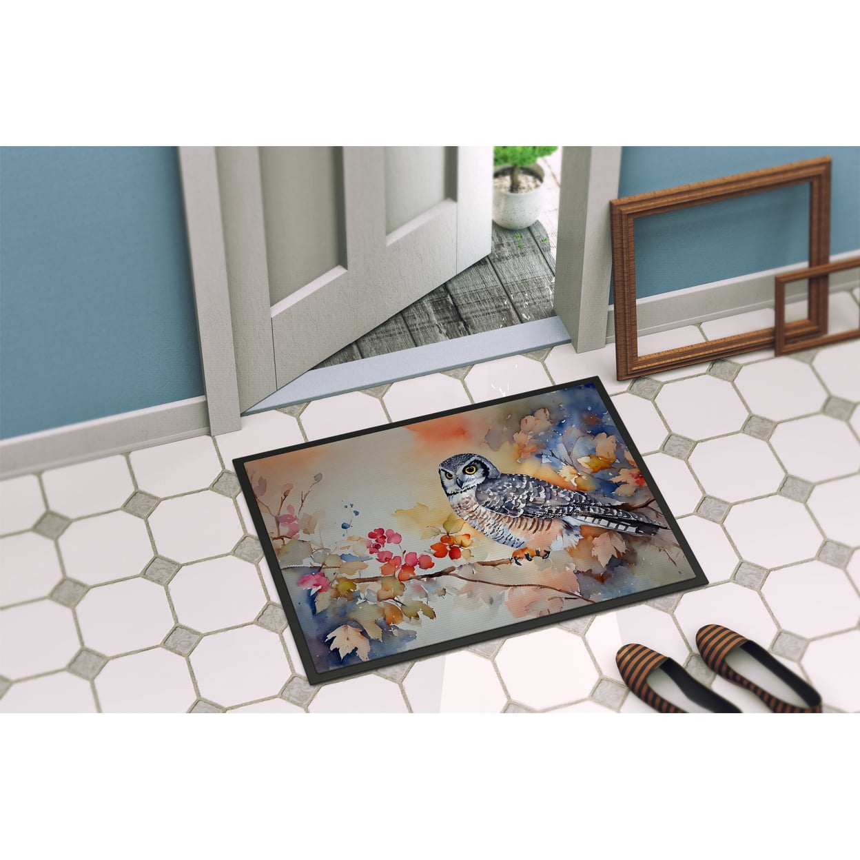 Northern Hawk Owl Doormat