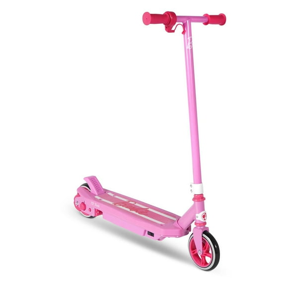 Barbie Jammer 12V Trottinette Électrique pour Enfants, Rose Les enfants montent sur un scooter électrique