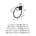 thumbnail image 6 of Amerock Stature Oil-Rubbed Bronze Closed Towel Ring, 6 of 8