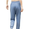 thumbnail image 4 of WIZUTIZ Womens Sweatpants Soft Trendy Fitted Pleated Jogger Yoga Trousers Elastic Spandex High Rise Full Length Pants Solid Trousers for Ladies Seamless Travel Blue, 4 of 6