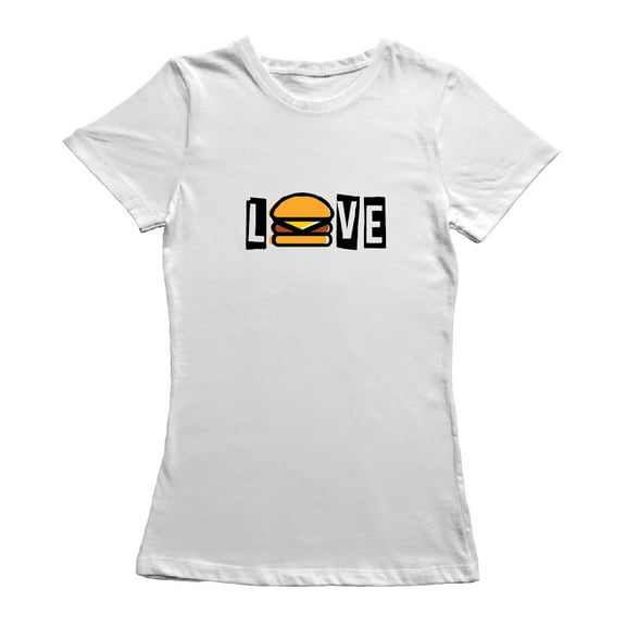 Love Hamburger Food Graphic Women's T-shirt