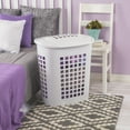 Sterilite 2.3 Bushel LiftTop Laundry Hamper Plastic Adult, White