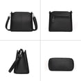 thumbnail image 5 of URSOFINE Women's Leather Crossbody Bucket Purse, Multi-Compartment Shoulder Bag with Adjustable Strap, Casual Lightweight Handbag for Daily Use, 5 of 8