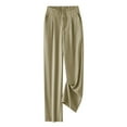 thumbnail image 2 of WILLBEST Pantalones Casuales de Mujer, de Cintura Alta, Rectos y con Múltiples Bolsillos, Ideales para el Trabajo y La Comodidad Diaria. Extra Grande, 2 of 4