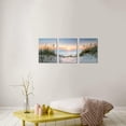 thumbnail image 6 of Set of 3 Beach Sunset Decor Wall Art Ocean Landscape Pictures Canvas Prints for Home Living Room Walls Decoration with Framed 12x16, 6 of 6