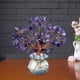 thumbnail image 3 of Decoración personalizada del dinero de cristal Piedras Feng Shui Alambre Adorno de dad Estante de base púrpura Macarena Árbol del dinero, 3 of 8