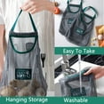 thumbnail image 3 of HAOAN Reusable Hanging Storage Mesh Bags Durable & Strong Fruit and Vegetable Mesh Bags/Pulling Resistance Storage Bags for Garlics, Potatoes, Onions, 3 of 6
