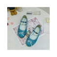 thumbnail image 4 of Colisha Children Casual Glitter Princess Shoe School Sparkling Ballet Flats Girls Uniform Breathable Mary Jane Shoes Blue 13C, 4 of 5