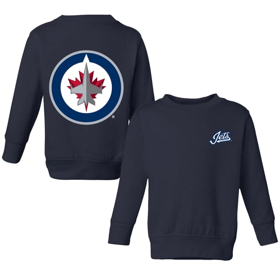 Toddler Chad & Jake Navy Winnipeg Jets Pullover Sweatshirt