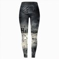 thumbnail image 7 of HCNTES Halloween Leggings for Women Pumpkin Skeleton Witch Ghost Printed Tights High Waisted Soft Stretchy Yoga Pants (13-Black,M), 7 of 7