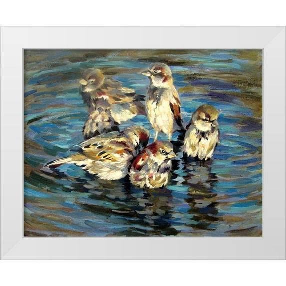 Pautov, Igor 18x15 White Modern Wood Framed Museum Art Print Titled - Reflection