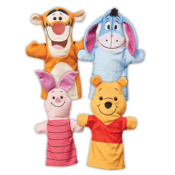 Melissa & Doug Winnie The Pooh Marionetas de mano, juegos de marionetas, Pooh, Piglet, Tigger y Eeyore, material de felpa suave, juego de 4, 14 "H x 8.5" W x 2 "L Melissa & Doug 7552