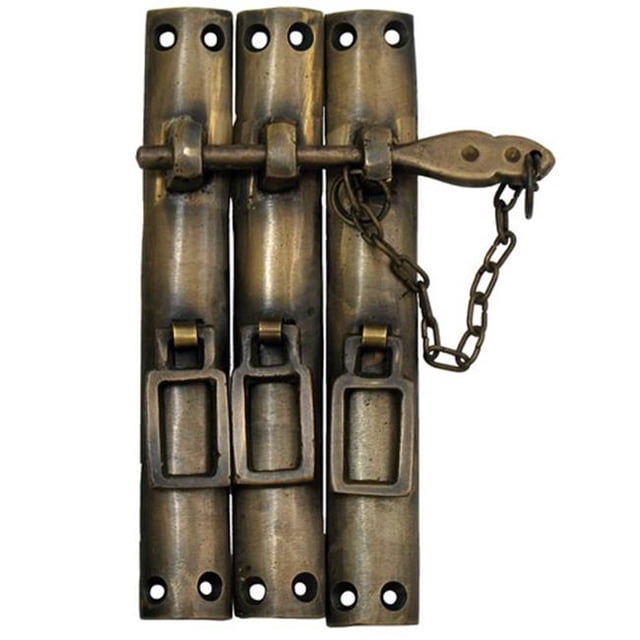 Gado Gado Hardware HLA7016 Serrure Trois Pièces avec Chaîne-Grande