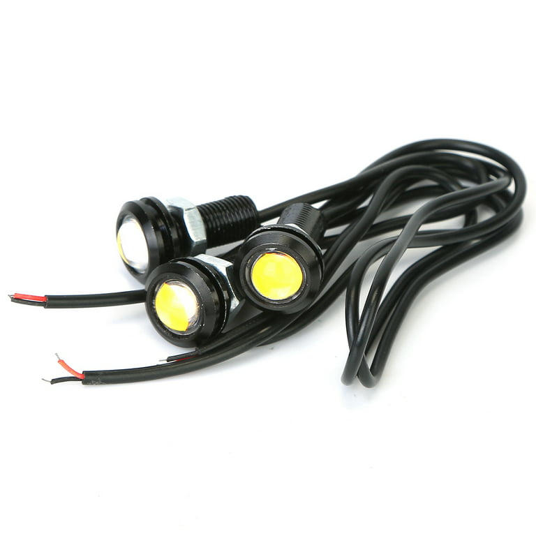 iMounTEK 3pcs LED Eagle Eye Light Bulbs Waterproof DRL Lights Fog Tail Light Amber, Yellow