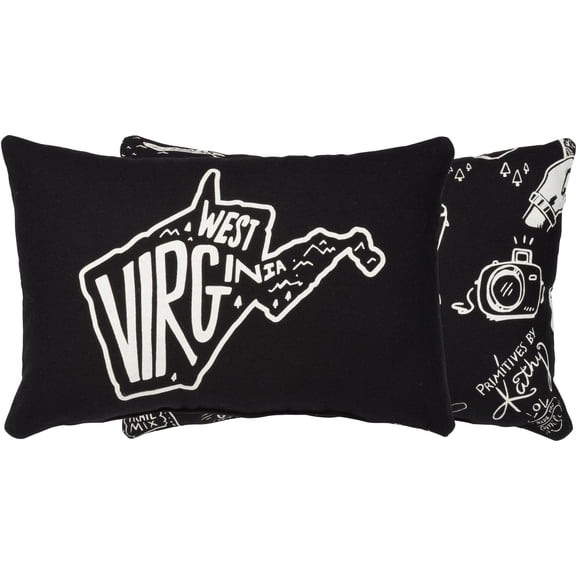 Virginia is for Lovers | Throw Pillow | 12x8 | Modern Coastal Decor | Travel | Virginia State | VA |