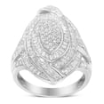 thumbnail image 4 of Sterling Silver 1 1/7ct TDW Diamond Cocktail Ring (I-J, I2-I3), 4 of 8