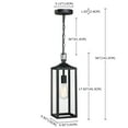 thumbnail image 4 of 18 in Front Porch Outdoor Pendant Light Fixture for Patio,Outdoor Hanging Light,Exterior Pendant Lights for Porch, 1 E26 Bulb Base, Bulb not Included, 4 of 8