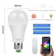 thumbnail image 4 of Bombilla LED inteligente con control por aplicación, lámpara RGB con grafiti para el hogar, lámpara de 9 W que cambia de color, bombilla E27 con Bluetooth, venta al por mayor, 4 of 5