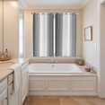 thumbnail image 3 of Dark Gray Kitchen Curtains 84 Inch Length, Gradient White Abstract Minimalist Stripe Grommet Top Bedroom Living Room Curtains, Light Filtering Cafe Curtain Drapes 2 Panels Set 104''x84'', 3 of 9
