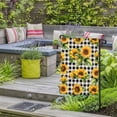 thumbnail image 4 of Farmhouse Sunflower Garden Flags for Outside Vintage Floral Black Buffalo Plaid Double Sided Yard Flags Outdoor House Decoration, Small 12X18 Inch,, 4 of 9