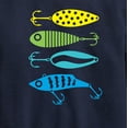 thumbnail image 3 of Instant Message - Fishing Lures - Toddler And Youth Crewneck Fleece Sweatshirt, 3 of 6