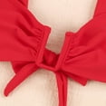 thumbnail image 3 of iTNHFP Maillot de Bain Femmes Plus Mode Personnalité Confortable Imprimé Rayé Couleur Unie Bikini à Bretelles, 3 of 7