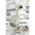 thumbnail image 4 of Kingston Brass KBX8136BX Metropolitan Three-Handle Tub and Shower Faucet, Polished Nickel, 4 of 5