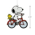 thumbnail image 4 of Hallmark Christmas Ornament (Peanuts Snoopy and Woodstock on Bicycle, Metal), 1 count, 4 of 7