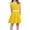Yellow, variant on Girls Dresses Summer Casual Dress Sleeveless A Line Button Down Ruffle Hem Striped Dresses Girls Holiday Sundress Size 7 Years-8 Years