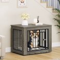 thumbnail image 3 of WedealFu Inc Moasis Dog Crate Furniture, End Table Small - Gray, 3 of 5