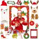 thumbnail image 5 of Decoración navideña para el hogar, accesorios para fotomatón, árbol de Papá Noel, marco de gafas, regalo de Nochevieja 2025, decoración de fotomatón de Navidad, 5 of 5