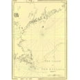 thumbnail image 2 of Des Barres 18x24 White Modern Wood Framed Museum Art Print Titled - Coast of New England - Des Barres 1776, 2 of 4