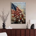 thumbnail image 6 of American Flag Canvas Wall Art, 4th of July Independence Day Canvas Print, Summer Wall Decor with US Flag, Patriotic Stencils Style Flag Picture, July 4th Wall Art for Home Office, 6 of 7