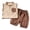 Café2026 Ensembles10, variante sur oelaio Ensemble Deux Pièces pour Tout-Petits Garçons Filles, T-Shirt Sans Manches à Poche et Pantalon à Taille Élastique, Ensemble Frais et Respirant, Vêtements d'Été de Plage pour Enfants, Violet, 3-4 Ans