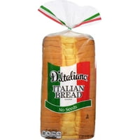 D'Italiano Italian Bread, No Seeds, 20 oz