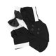 thumbnail image 4 of Traje para perro pequeño para mascotas, camisa con cuello de pajarita para mascotas, ropa elegante para bodas, fiestas y eventos, color negro M, 4 of 5